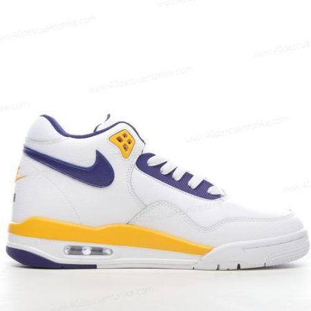 Zapatos Nike Air Flight Legacy Lakers Home ‘Blanco Púrpura Oro’ Hombre/Femenino BQ4212-102