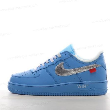 Zapatos Nike Air Force 1 Low 07 Off-White ‘Azul Plata’ Hombre/Femenino CI1173-400