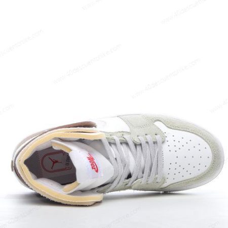 Zapatos Nike Air Jordan 1 High Zoom Air CMFT ‘Blanco Gris Oliva’ Hombre/Femenino CT0979-102