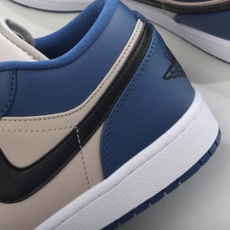 Zapatos Nike Air Jordan 1 Low ‘Azul Gris Blanco’ Hombre/Femenino 553558-412