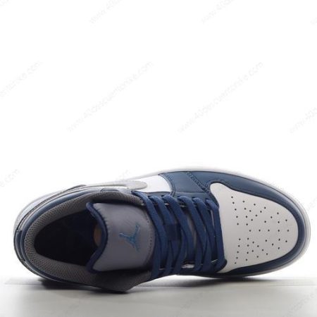 Zapatos Nike Air Jordan 1 Low ‘Azul Gris Blanco’ Hombre/Femenino 553560-412