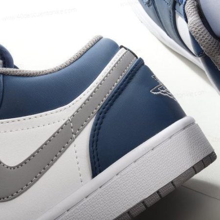 Zapatos Nike Air Jordan 1 Low ‘Azul Gris Blanco’ Hombre/Femenino 553560-412