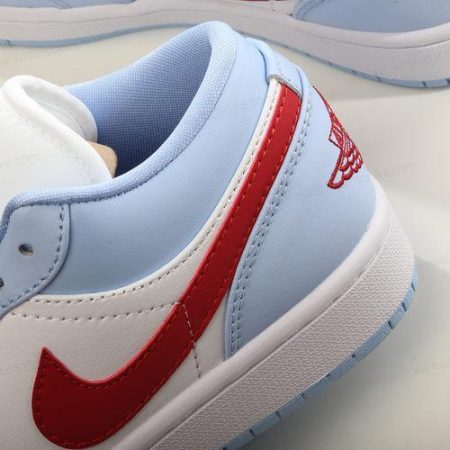 Zapatos Nike Air Jordan 1 Low ‘Azul Gris Blanco Rojo’ Hombre/Femenino DC0774-164