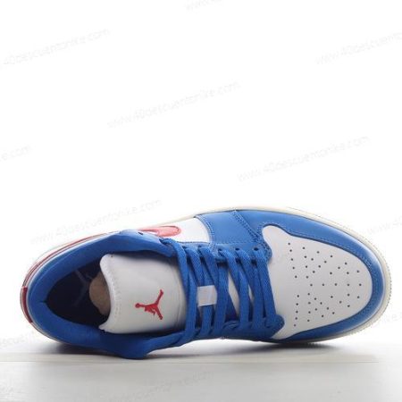 Zapatos Nike Air Jordan 1 Low ‘Azul Rojo Blanco’ Hombre/Femenino DC0774-416