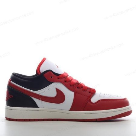 Zapatos Nike Air Jordan 1 Low ‘Blanco Negro Rojo’ Hombre/Femenino 553558-163