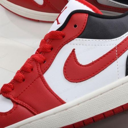 Zapatos Nike Air Jordan 1 Low ‘Blanco Negro Rojo’ Hombre/Femenino 553558-163