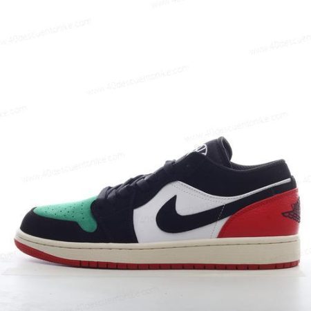 Zapatos Nike Air Jordan 1 Low ‘Blanco Negro Rojo Verde’ Hombre/Femenino FQ6703-100
