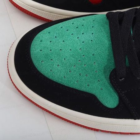 Zapatos Nike Air Jordan 1 Low ‘Blanco Negro Rojo Verde’ Hombre/Femenino FQ6703-100