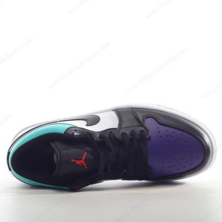 Zapatos Nike Air Jordan 1 Low ‘Blanco Púrpura Negro’ Hombre/Femenino 553558-154