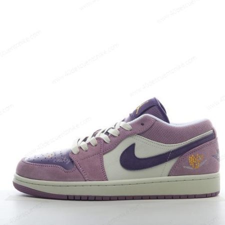 Zapatos Nike Air Jordan 1 Low ‘Blanco Rosa Púrpura’ Hombre/Femenino DR8057-500