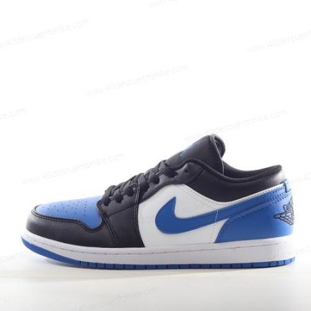 Zapatos Nike Air Jordan 1 Low ‘Negro Blanco Azul Real’ Hombre/Femenino 553558-140
