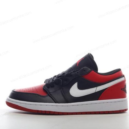 Zapatos Nike Air Jordan 1 Low ‘Negro Blanco Rojo’ Hombre/Femenino 553560-066