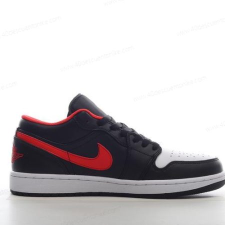 Zapatos Nike Air Jordan 1 Low ‘Negro Rojo Blanco’ Hombre/Femenino 553558-063