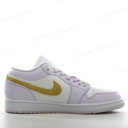 Zapatos Nike Air Jordan 1 Low ‘Púrpura Blanco Amarillo’ Hombre/Femenino DC0774-501