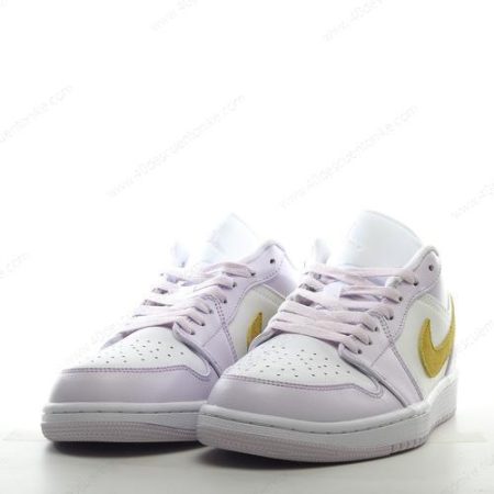 Zapatos Nike Air Jordan 1 Low ‘Púrpura Blanco Amarillo’ Hombre/Femenino DC0774-501