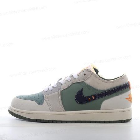 Zapatos Nike Air Jordan 1 Low SE ‘Gris Verde Negro’ Hombre/Femenino FD6819-300