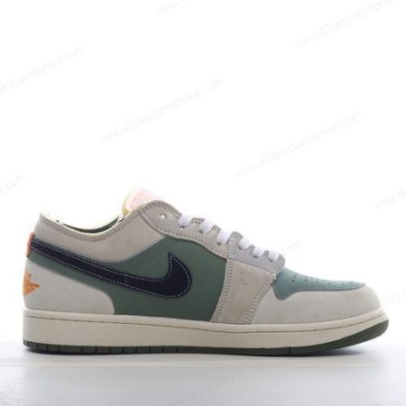 Zapatos Nike Air Jordan 1 Low SE ‘Gris Verde Negro’ Hombre/Femenino FD6819-300