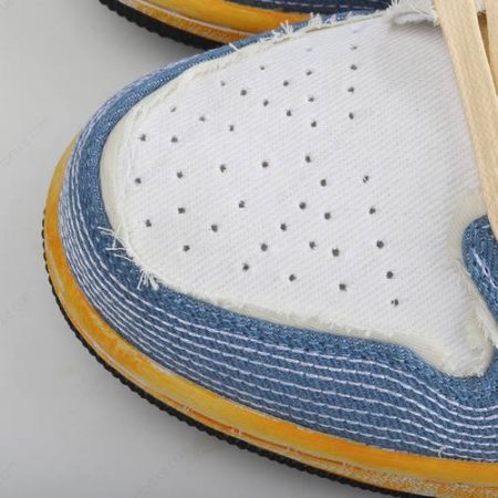 Zapatos Nike Air Jordan 1 Low SE ‘Negro Blanco Azul’ Hombre/Femenino FN7670-493
