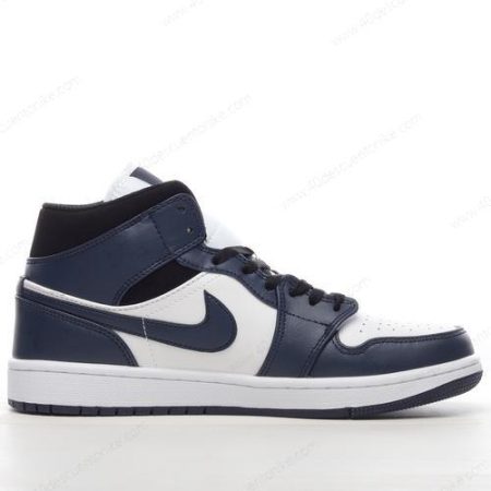 Zapatos Nike Air Jordan 1 Mid ‘Azul Marino Negro’ Hombre/Femenino 554724-411