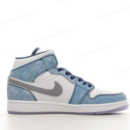 Zapatos Nike Air Jordan 1 Mid ‘Azul Rojo Gris’ Hombre/Femenino DN3706-401