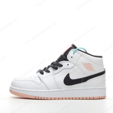 Zapatos Nike Air Jordan 1 Mid ‘Blanco Naranja’ Hombre/Femenino 554725-180