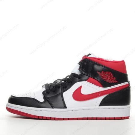 Zapatos Nike Air Jordan 1 Mid ‘Blanco Negro’ Hombre/Femenino 554724-122