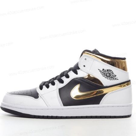 Zapatos Nike Air Jordan 1 Mid ‘Blanco Negro’ Hombre/Femenino 554725-190