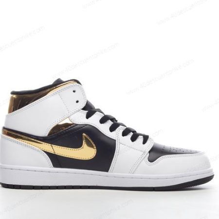 Zapatos Nike Air Jordan 1 Mid ‘Blanco Negro’ Hombre/Femenino 554725-190