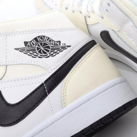 Zapatos Nike Air Jordan 1 Mid ‘Blanco Negro’ Hombre/Femenino BQ6472-121