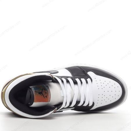 Zapatos Nike Air Jordan 1 Mid ‘Blanco Negro’ Hombre/Femenino DM7802-100