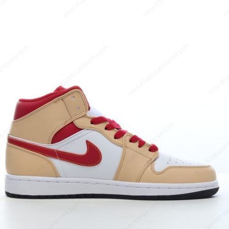 Zapatos Nike Air Jordan 1 Mid ‘Blanco Rojo’ Hombre/Femenino 554724-201