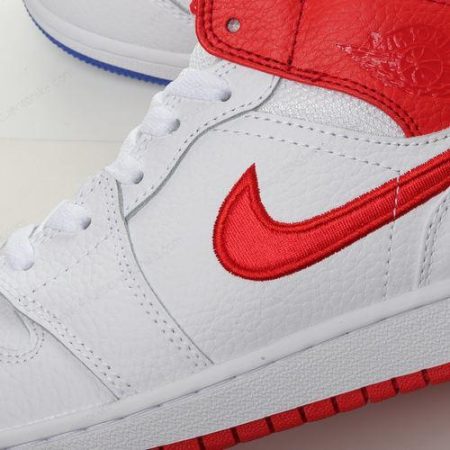 Zapatos Nike Air Jordan 1 Mid ‘Blanco Rojo’ Hombre/Femenino DR6497-116