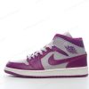 Zapatos Nike Air Jordan 1 Mid ‘Gris Morado’ Hombre/Femenino BQ6472-501