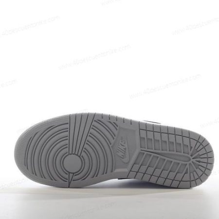 Zapatos Nike Air Jordan 1 Mid ‘Gris Negro Blanco’ Hombre/Femenino 554725-078