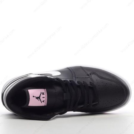 Zapatos Nike Air Jordan 1 Mid ‘Negro Blanco Rosa’ Hombre/Femenino 555112-061