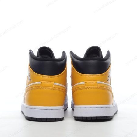 Zapatos Nike Air Jordan 1 Mid ‘Oro Negro Blanco’ Hombre/Femenino 554724-170