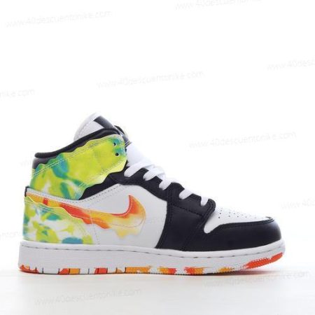 Zapatos Nike Air Jordan 1 Mid SE ‘Negro Naranja Blanco’ Hombre/Femenino DJ6563-038