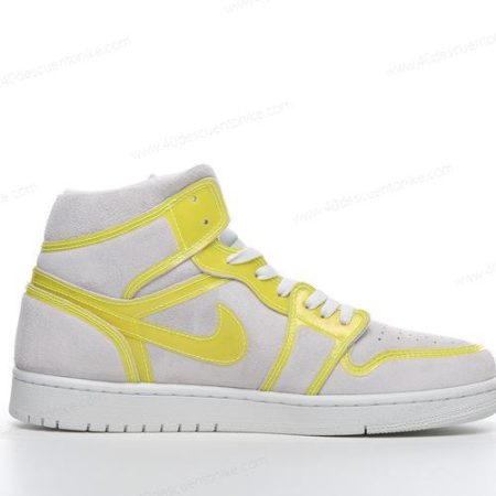 Zapatos Nike Air Jordan 1 Retro High ‘Blanco Amarillo Negro’ Hombre/Femenino 555088-170