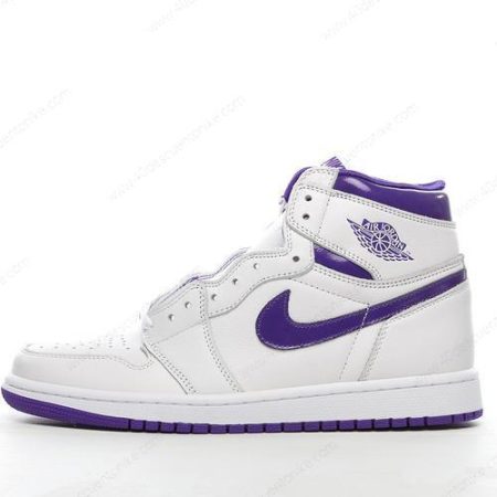 Zapatos Nike Air Jordan 1 Retro High ‘Blanco Púrpura’ Hombre/Femenino CD0461-151