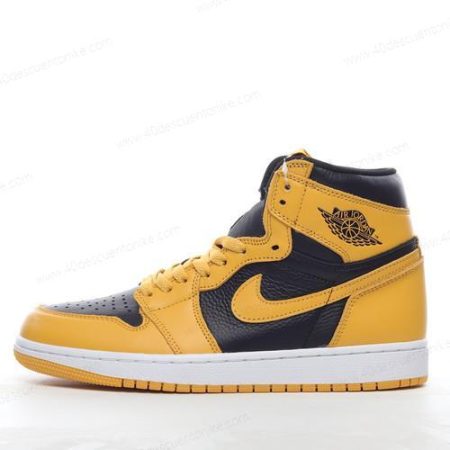 Zapatos Nike Air Jordan 1 Retro High OG ‘Amarillo Negro’ Hombre/Femenino 575441-701