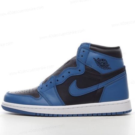 Zapatos Nike Air Jordan 1 Retro High OG ‘Azul Oscuro Negro’ Hombre/Femenino 555088-404