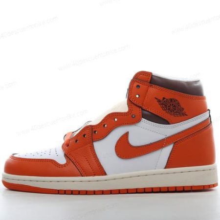 Zapatos Nike Air Jordan 1 Retro High OG ‘Blanco Naranja’ Hombre/Femenino DO9369-101