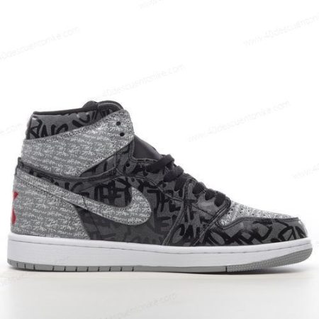 Zapatos Nike Air Jordan 1 Retro High OG ‘Negro Blanco Gris’ Hombre/Femenino 555088-036