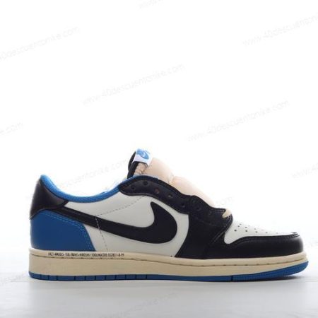 Zapatos Nike Air Jordan 1 Retro Low OG ‘Blanco Negro Azul’ Hombre/Femenino DM7866-140
