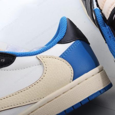 Zapatos Nike Air Jordan 1 Retro Low OG ‘Blanco Negro Azul’ Hombre/Femenino DM7866-140