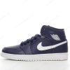 Zapatos Nike Air Jordan 1 Retro Mid ‘Azul Oscuro Blanco’ Hombre/Femenino 554724-402