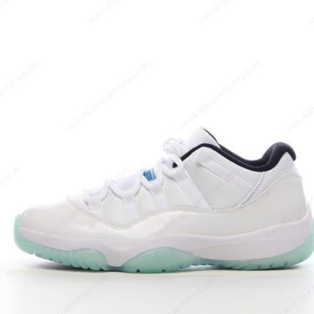 Zapatos Nike Air Jordan 11 Low ‘Blanco Negro Azul’ Hombre/Femenino AV2187-117