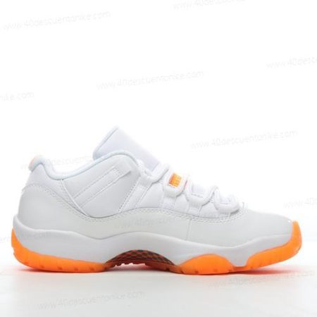 Zapatos Nike Air Jordan 11 Mid ‘Blanco Naranja’ Hombre/Femenino AH7860-139