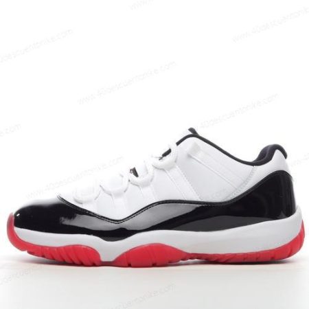 Zapatos Nike Air Jordan 11 Retro Low ‘Blanco Rojo Negro’ Hombre/Femenino AV2187-160