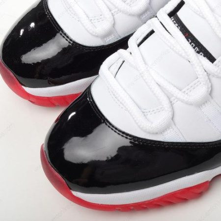 Zapatos Nike Air Jordan 11 Retro Low ‘Blanco Rojo Negro’ Hombre/Femenino AV2187-160